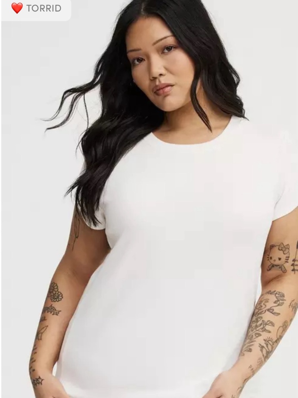 Torrid Rib knit Short Sleeve Tee